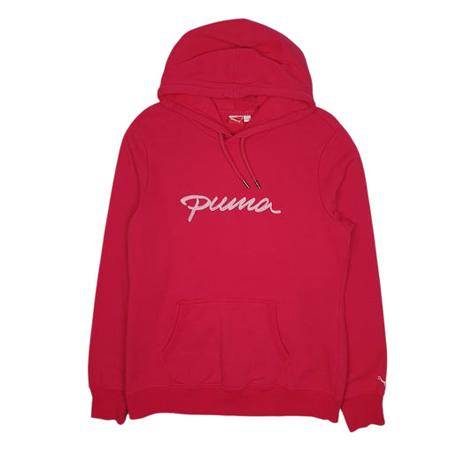 Womens Pink Puma  Hoodie Jumper