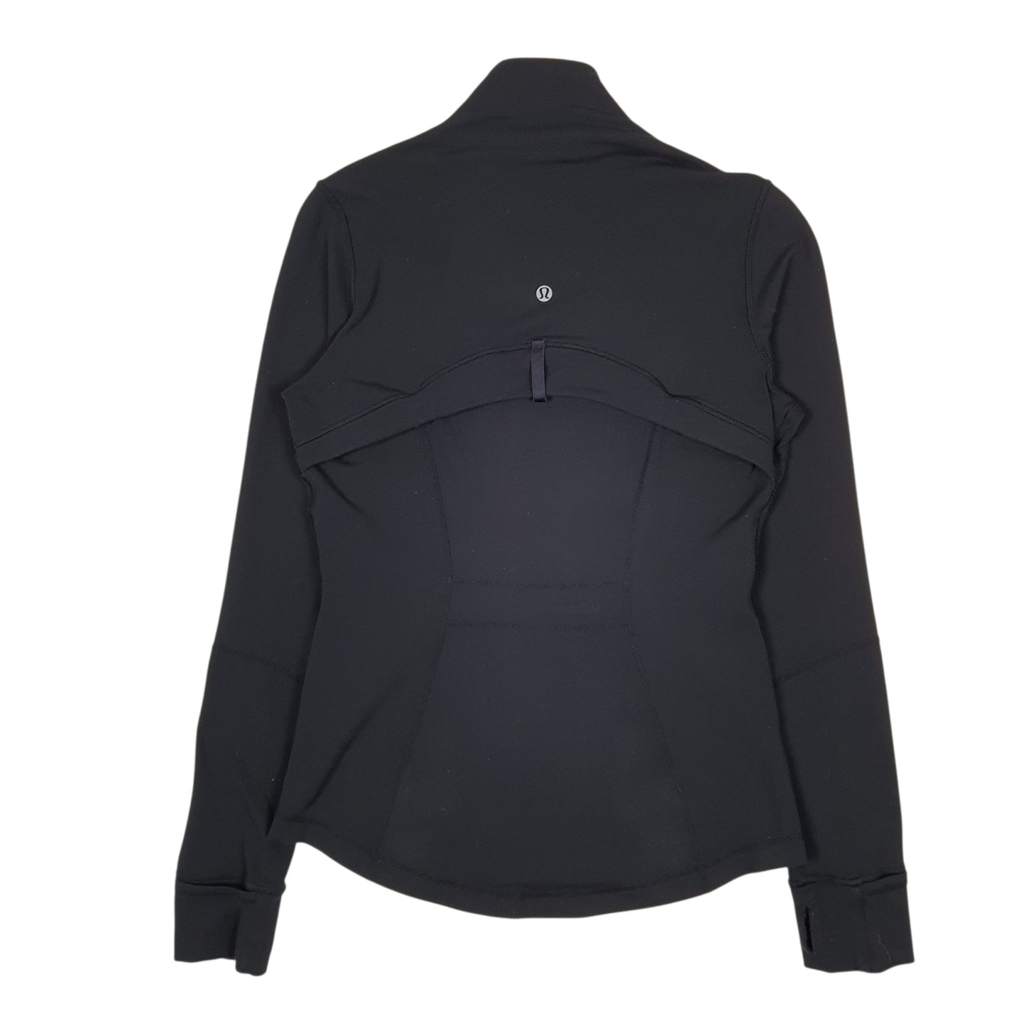 Womens Black Lululemon Activewear Full Zip Jumper