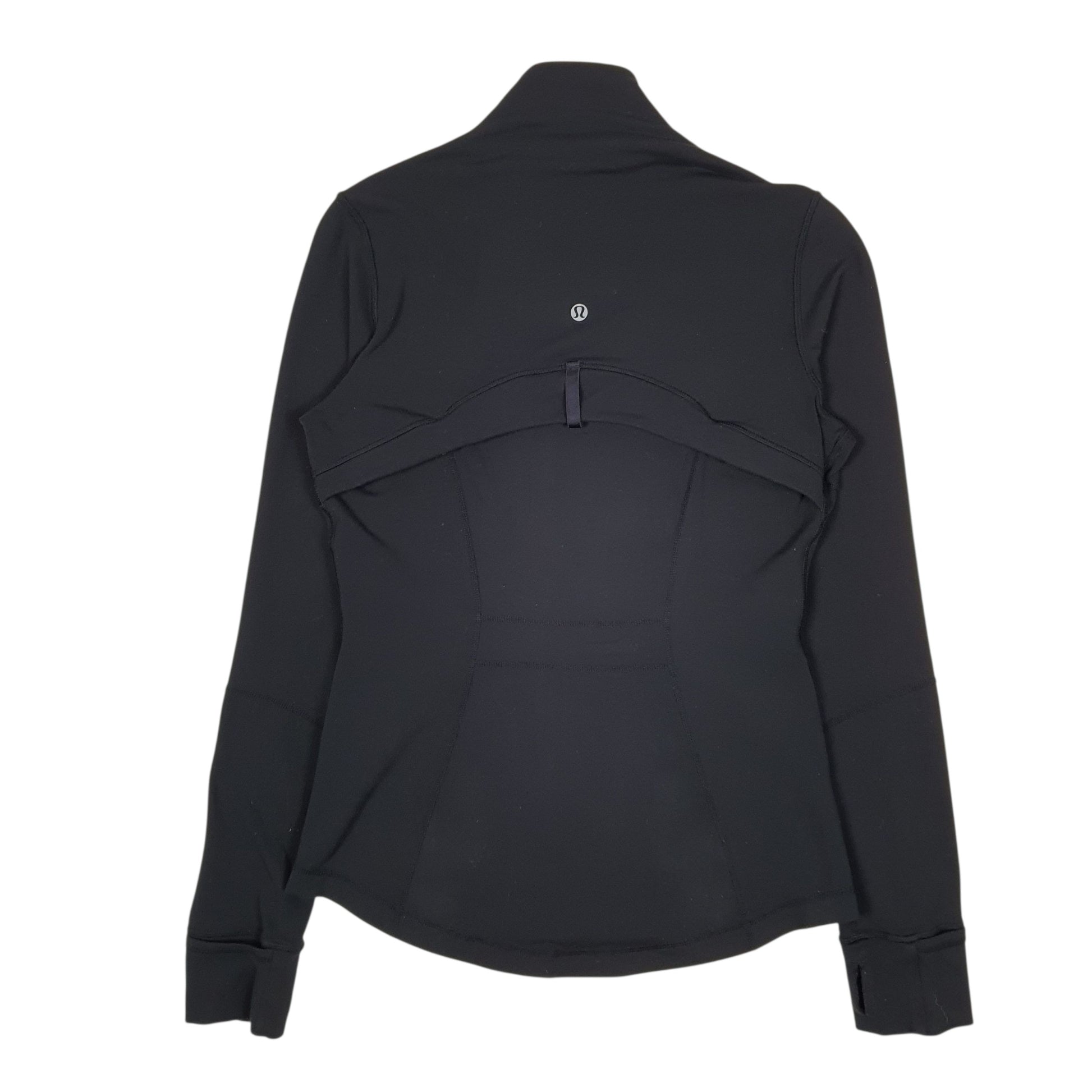 Womens Black Lululemon Activewear Full Zip Jumper