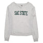 Womens Grey Champion Reverse Weave Heritage Sac State Crewneck Jumper