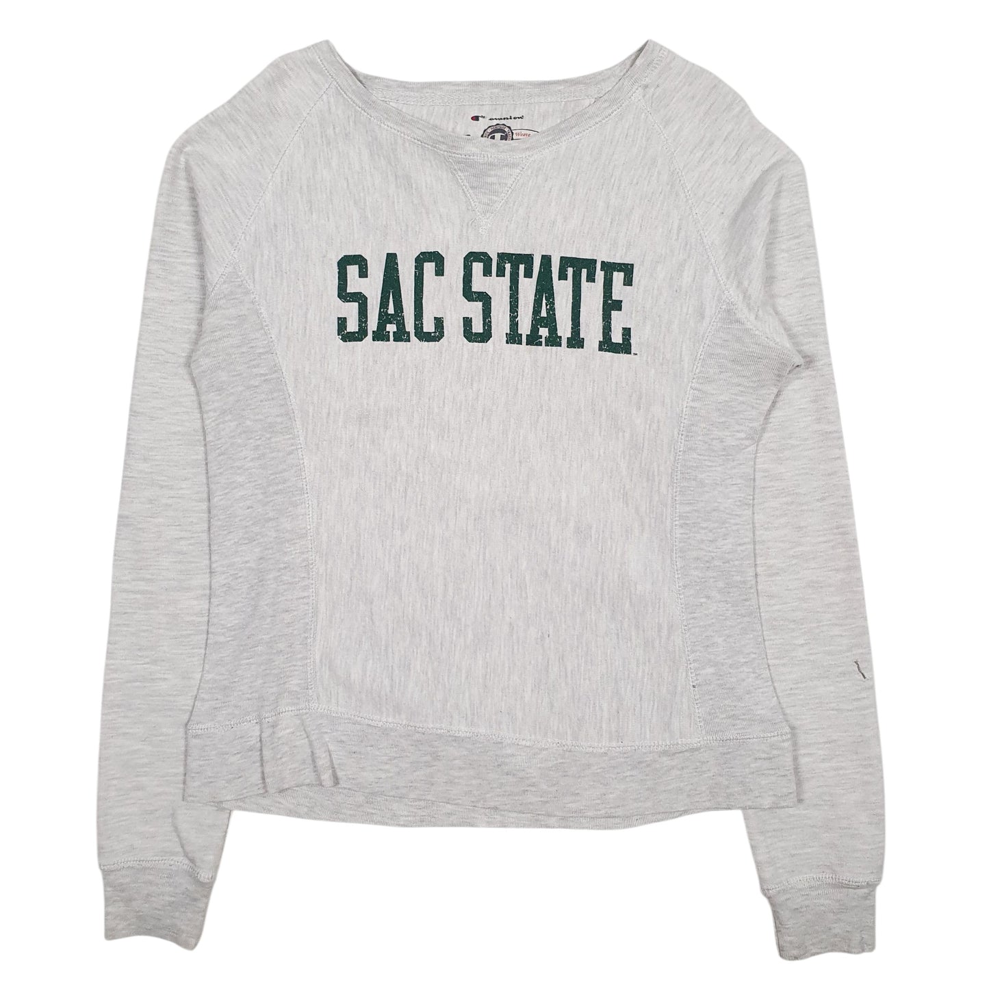 Womens Grey Champion Reverse Weave Heritage Sac State Crewneck Jumper