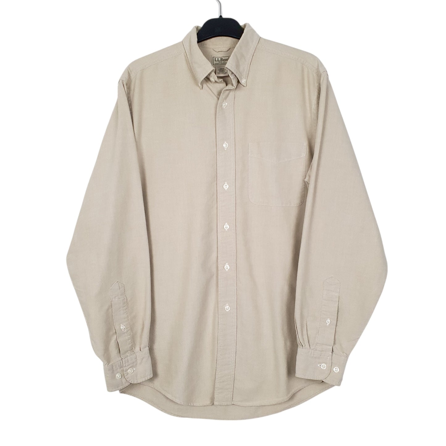 Mens Beige L.L.Bean  Long Sleeve Shirt