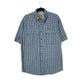 Mens Blue L.L.Bean Walking Hiking Short Sleeve Shirt