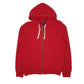 Mens Red Polo Ralph Lauren Hoodie Full Zip Jumper