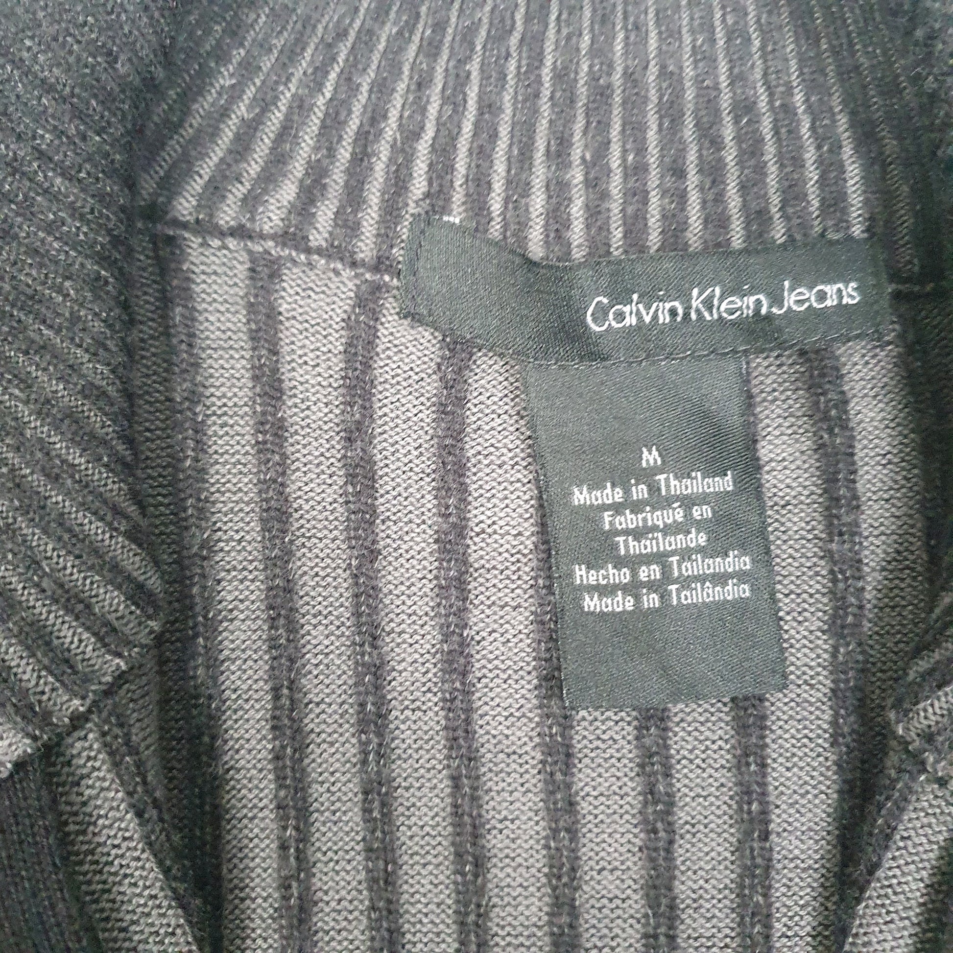 Mens Black Calvin Klein  Quarter Zip Jumper
