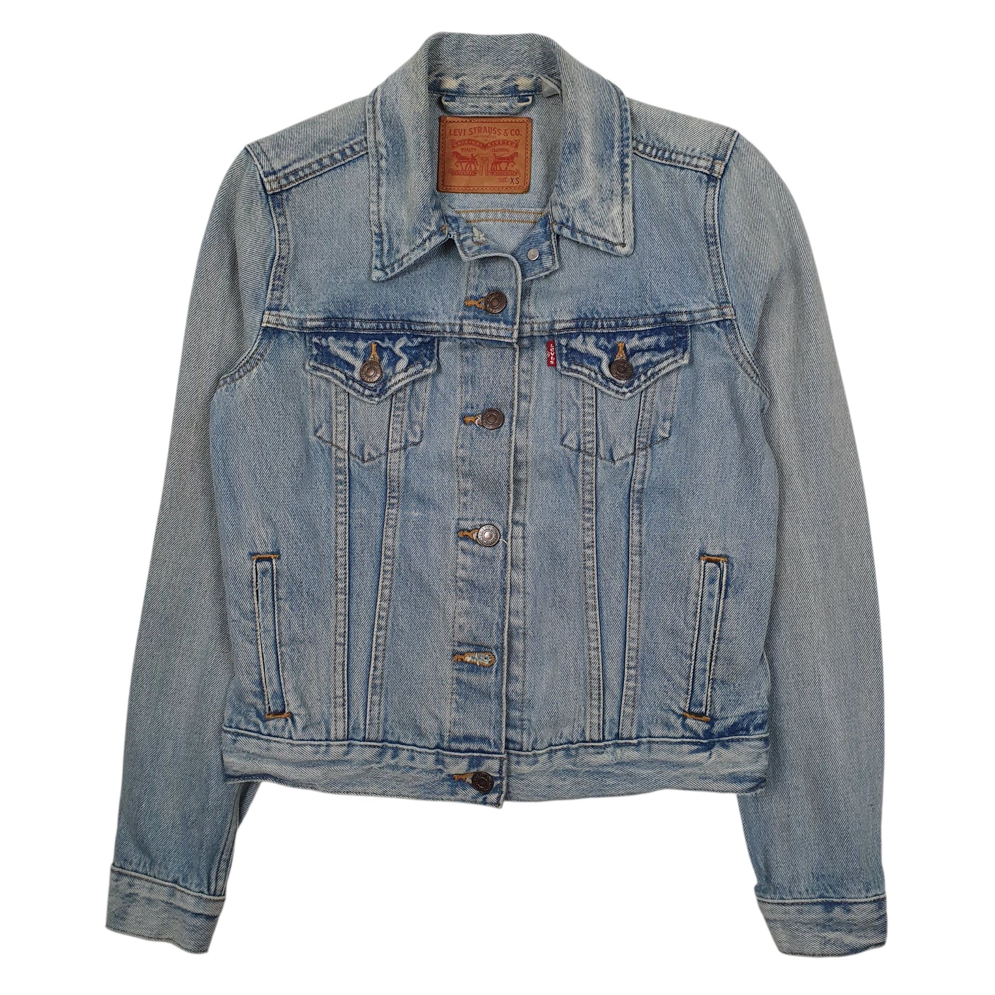 Womens Blue Levis Type 3 Trucker  Coat
