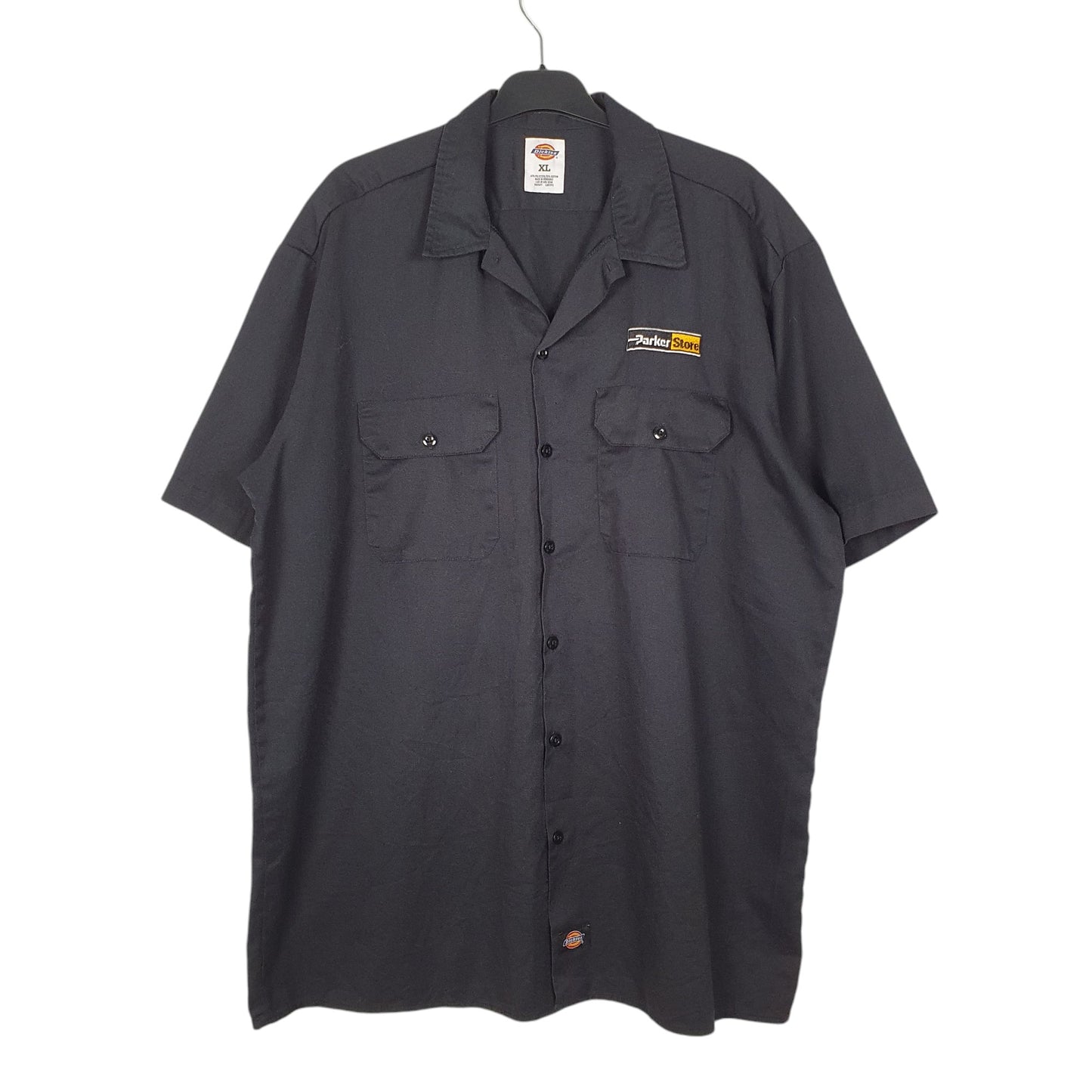 Mens Black Dickies  Short Sleeve Shirt