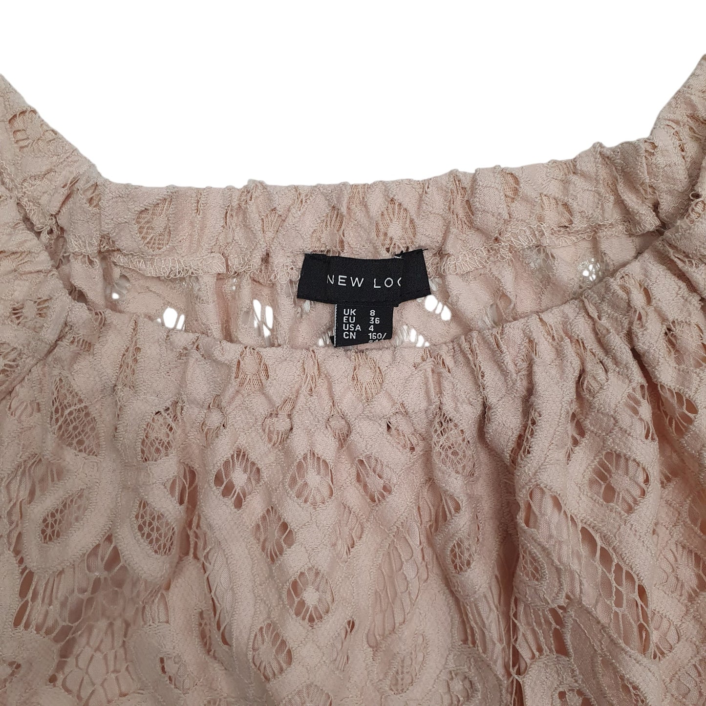 Womens Pink New Look Frilly Baggy  T Shirt