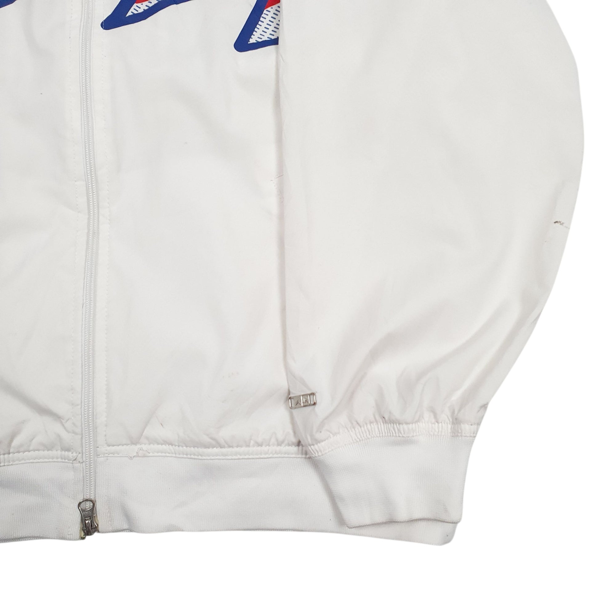 Mens White Nike Air Jordan 5 AF-1 Fusion Hoodie Coat