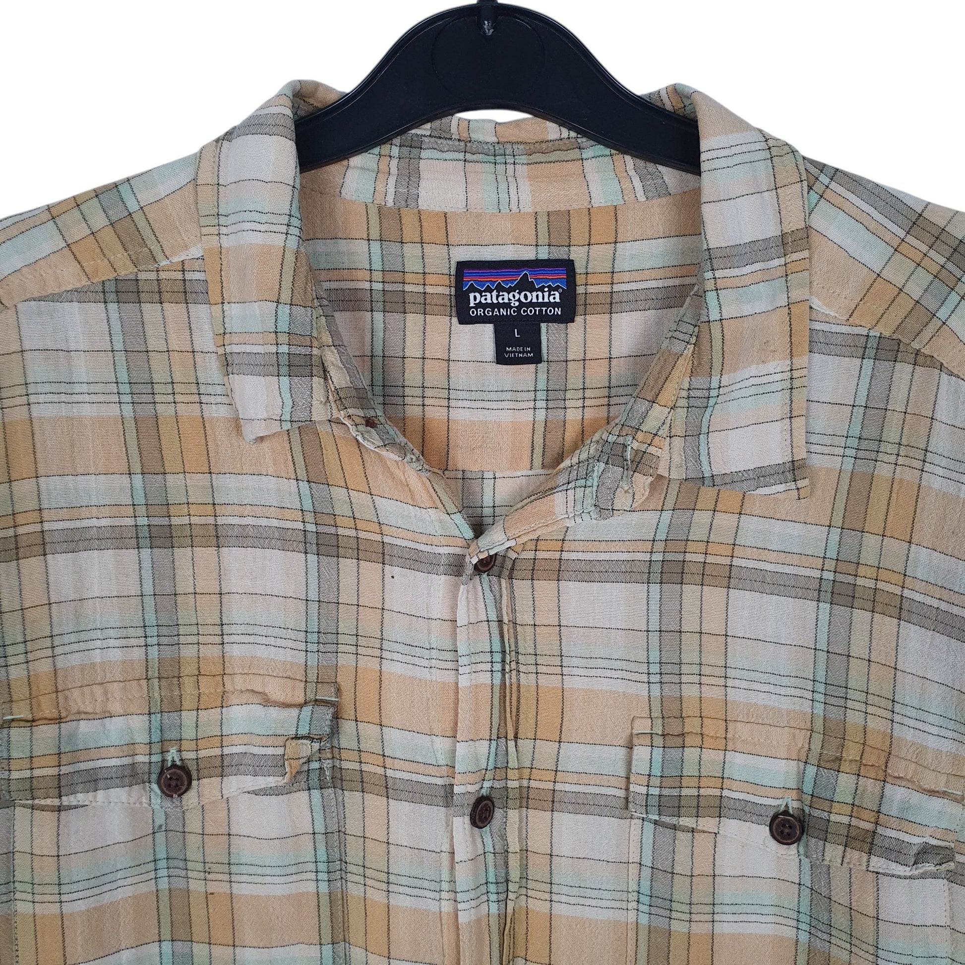 Mens Yellow Patagonia Steersman  Shirt