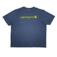 Mens Blue Carhartt K195 413 Spellout Short Sleeve T Shirt