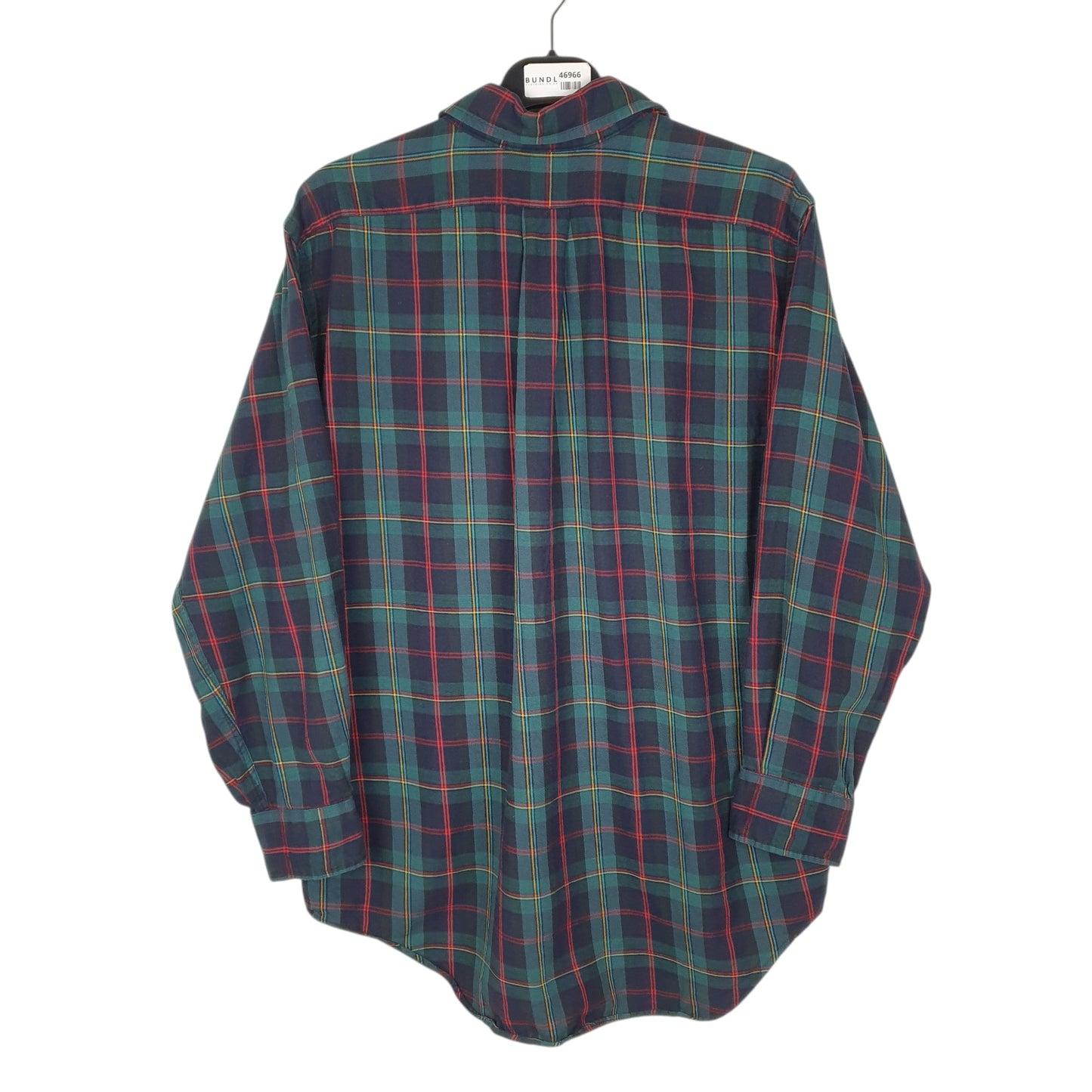 Mens Green L.L.Bean Vintage 1980s Rangely Flannel  Shirt