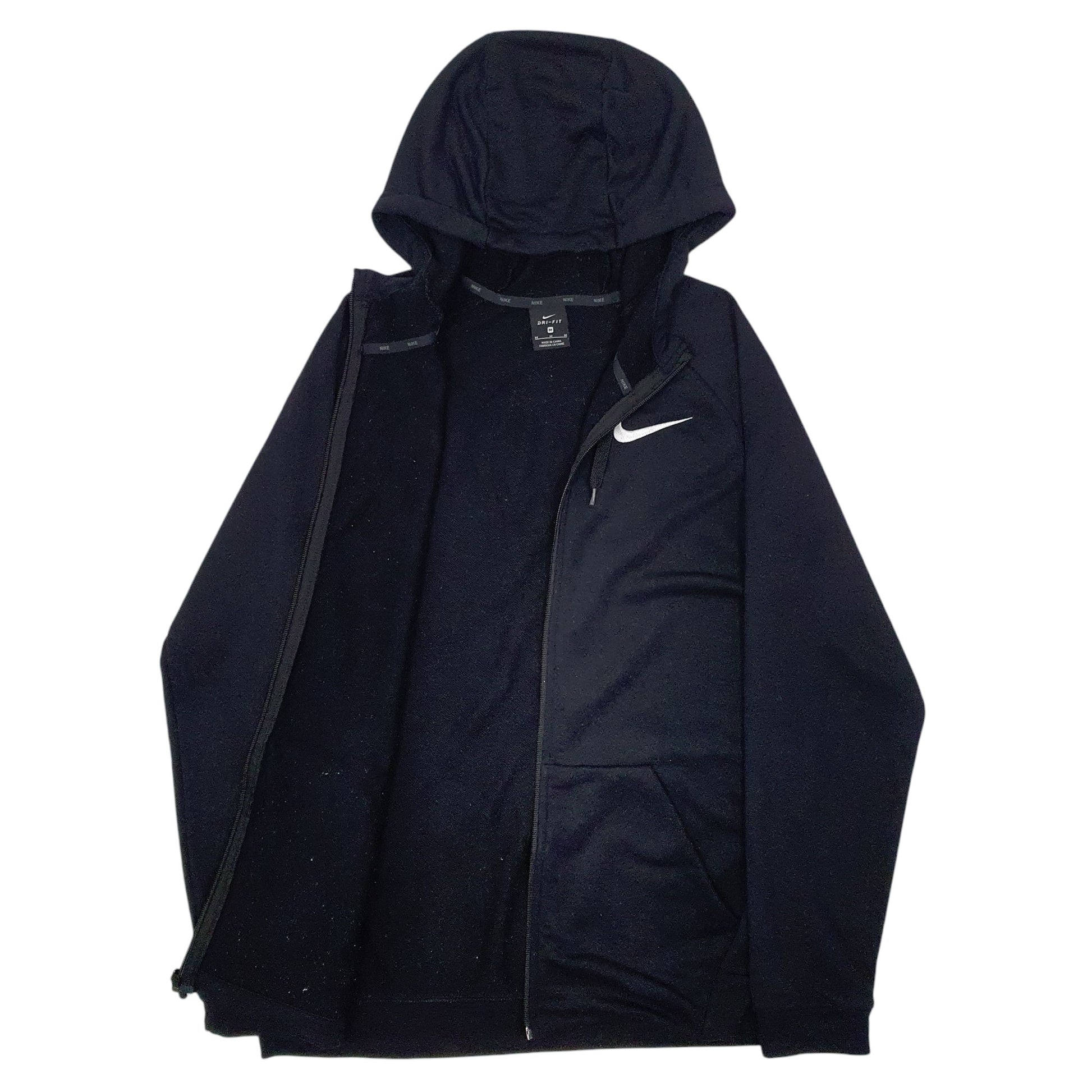 Mens Black Nike Dri-Fit Full Zip Jumper
