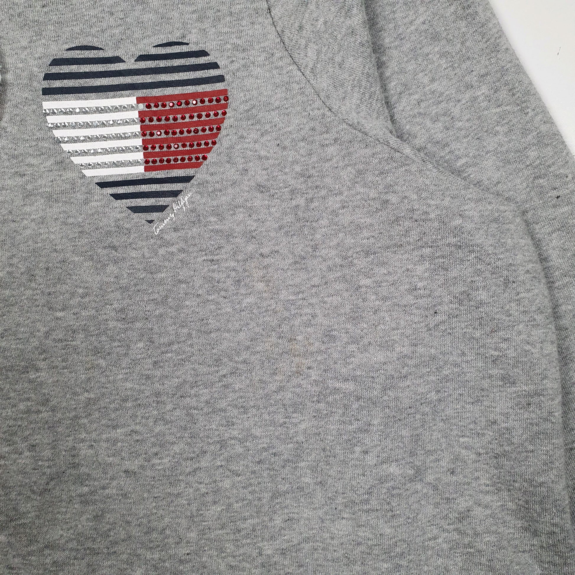 Womens Grey Tommy Hilfiger Hoodie Full Zip Jumper