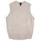 Mens Beige Dockers  Vest Jumper