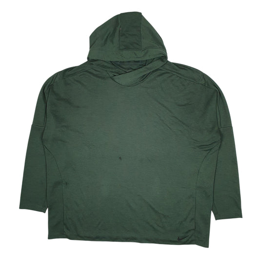 Mens Green Nike Dri Fit Hoodie Jumper