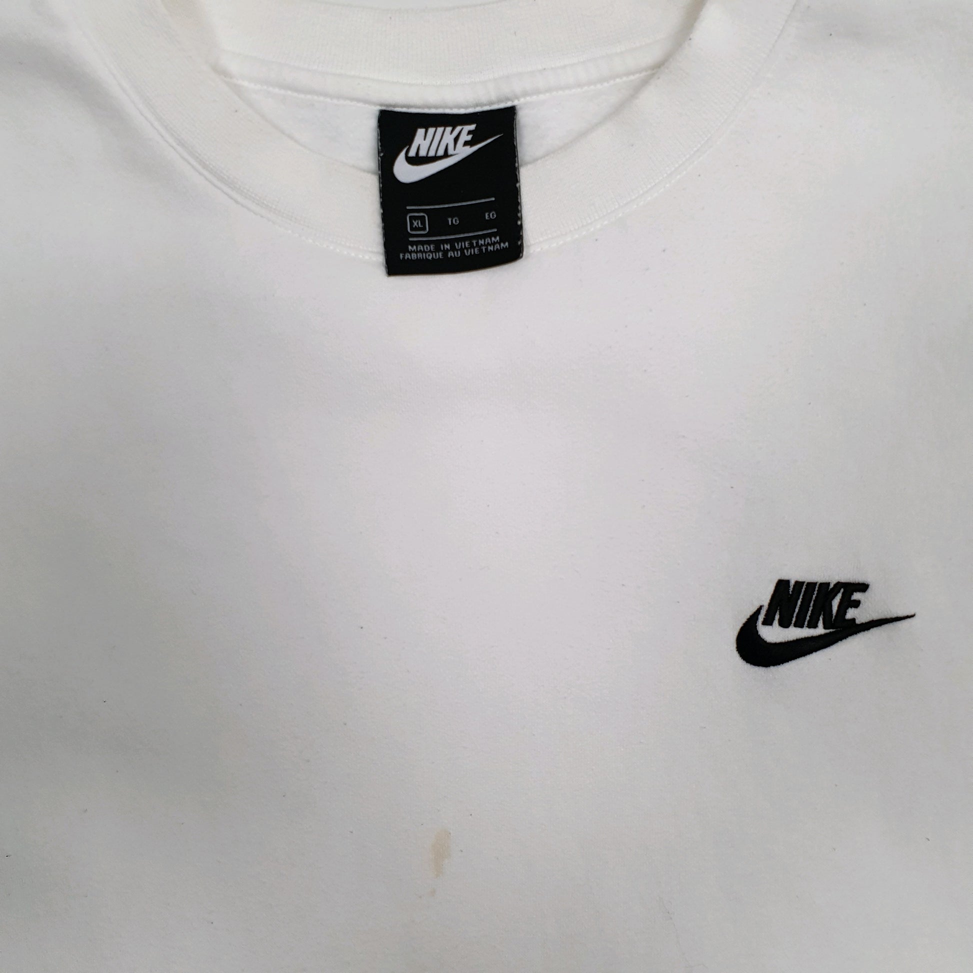 Mens White Nike  Crewneck Jumper