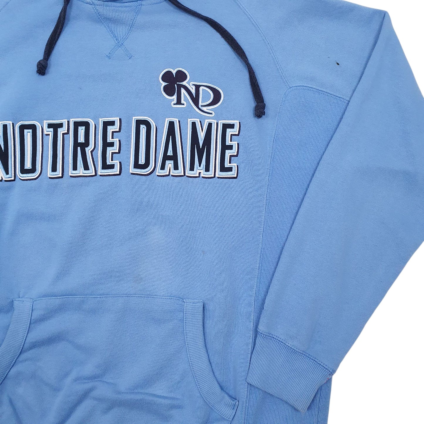 Mens Blue Champion Notre Dame Hoodie Jumper