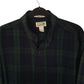 Mens Navy L.L.Bean Scotch Plaid Flannel  Shirt