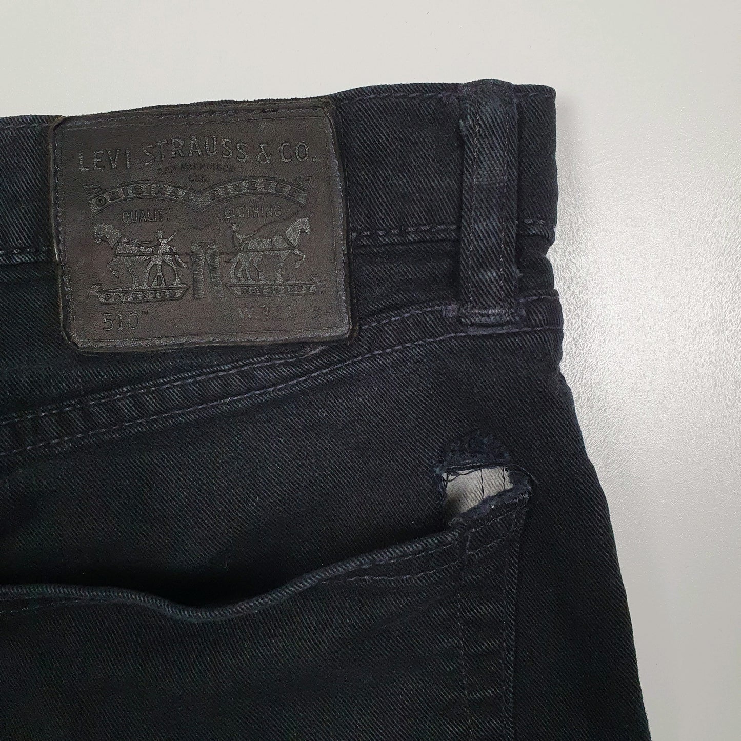 Mens Black Levis   Jeans