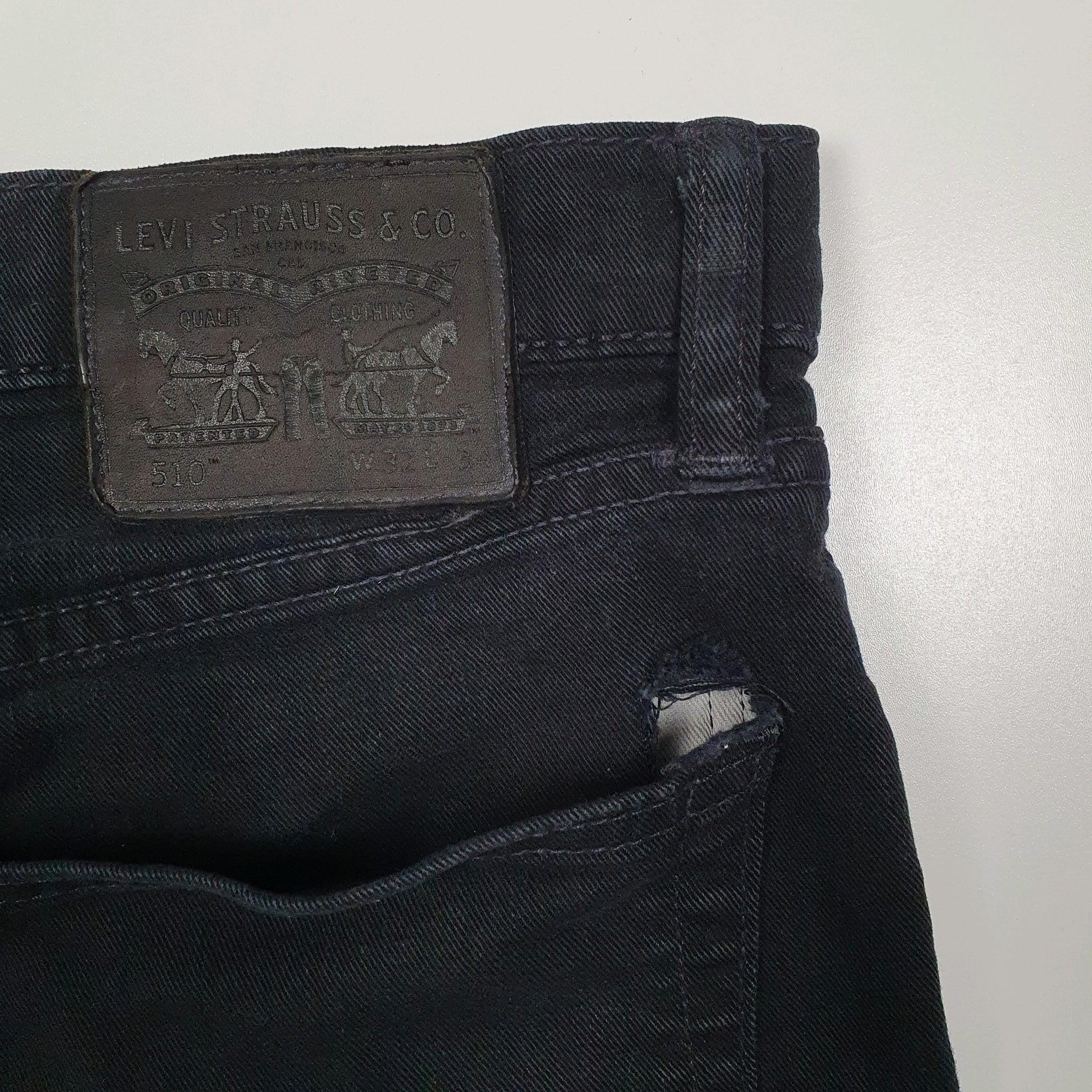 Mens Black Levis   Jeans