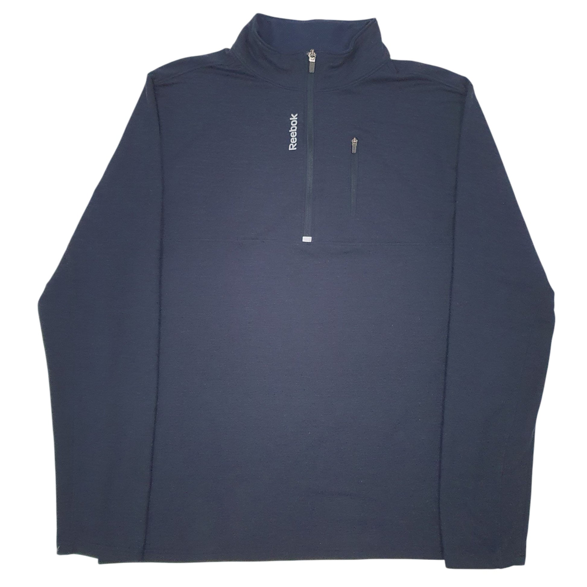 Mens Navy Reebok  Quarter Zip Jumper