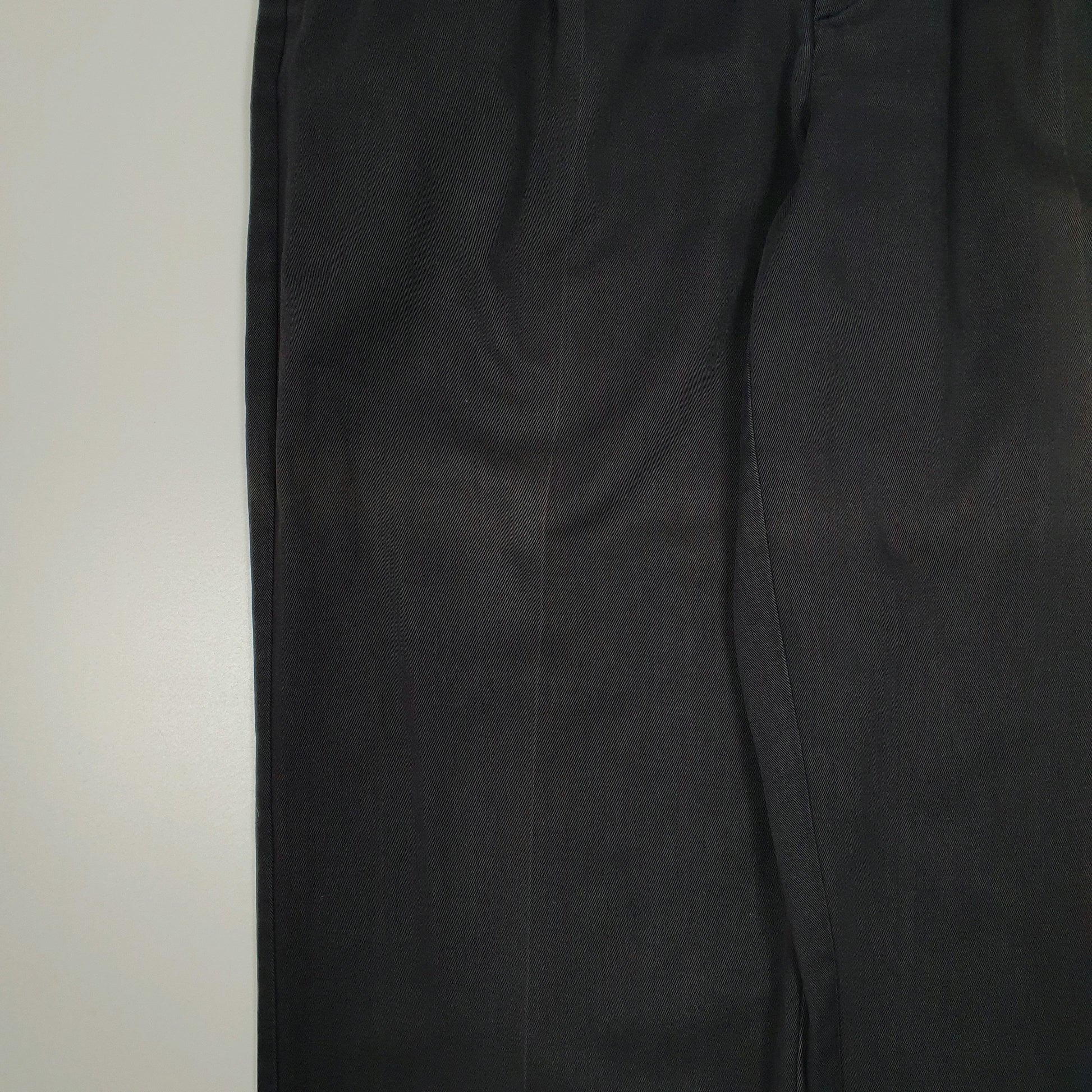 Mens Navy Tommy Hilfiger Vintage 2000s Double Pleated  Trousers