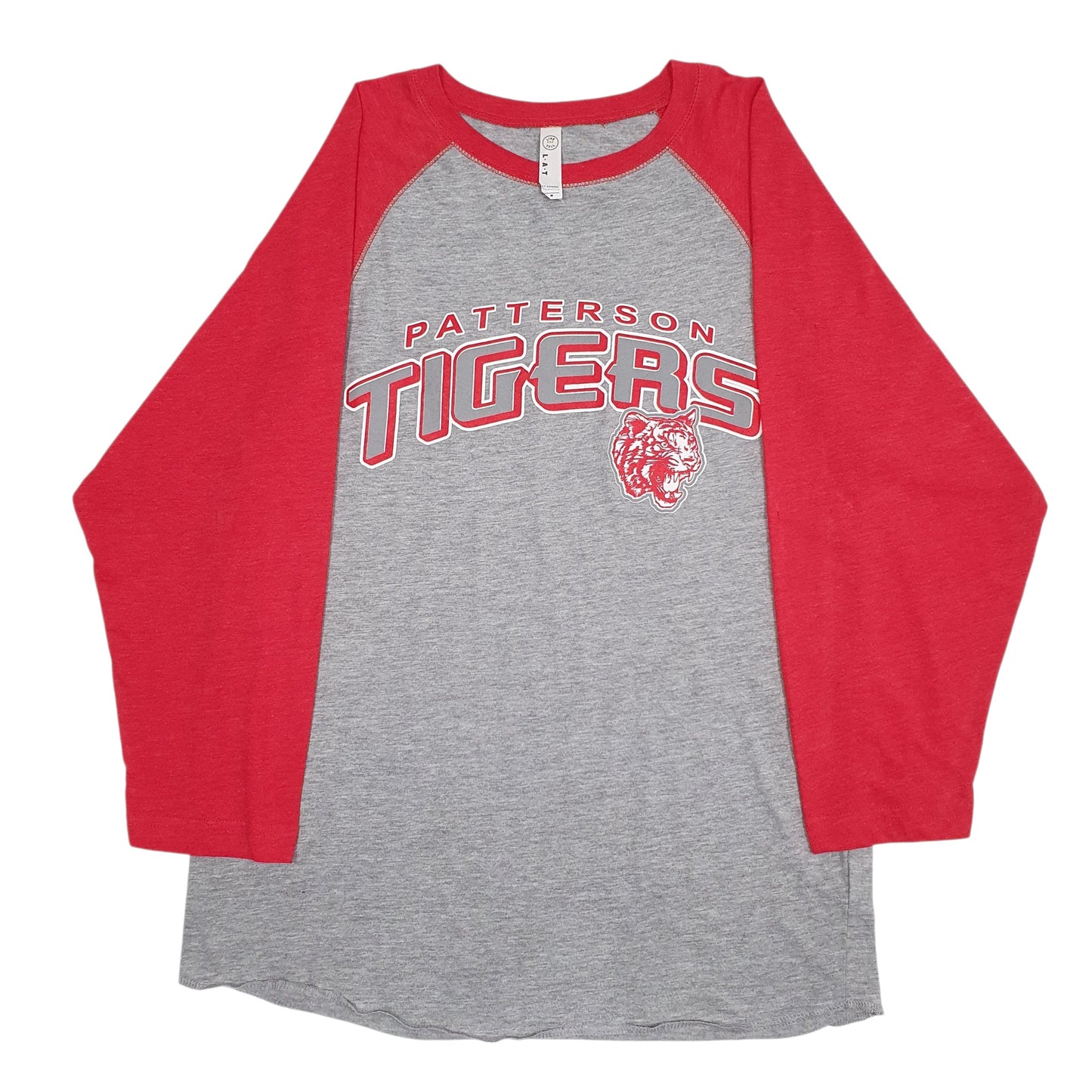Mens Grey L.A.T Patterson Tigers Long Sleeve T Shirt