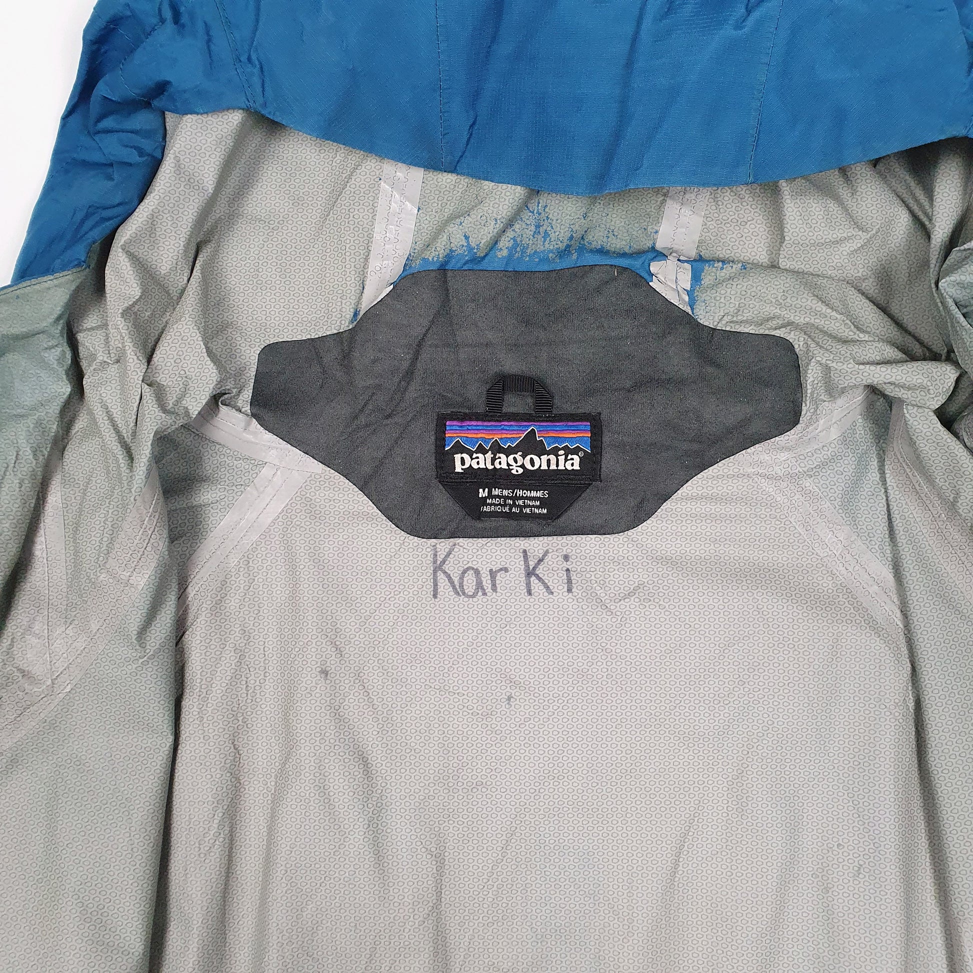 Mens Blue Patagonia Torrentshell Quarter Zip Coat