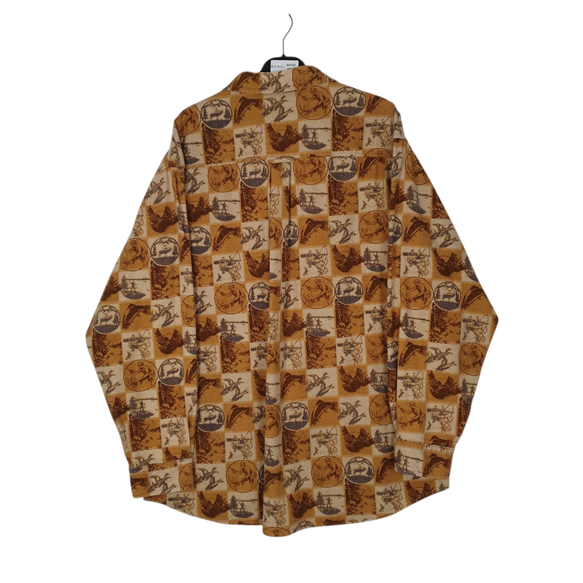 Mens Brown Woolrich Wildlife  Shirt