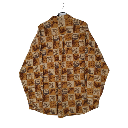 Mens Brown Woolrich Wildlife  Shirt