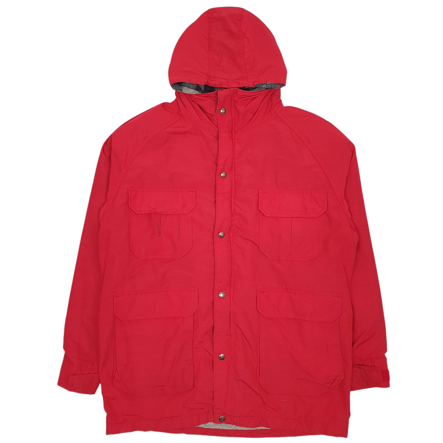 Mens Red Woolrich Vintage 60s Made In USA Full Zip Coat