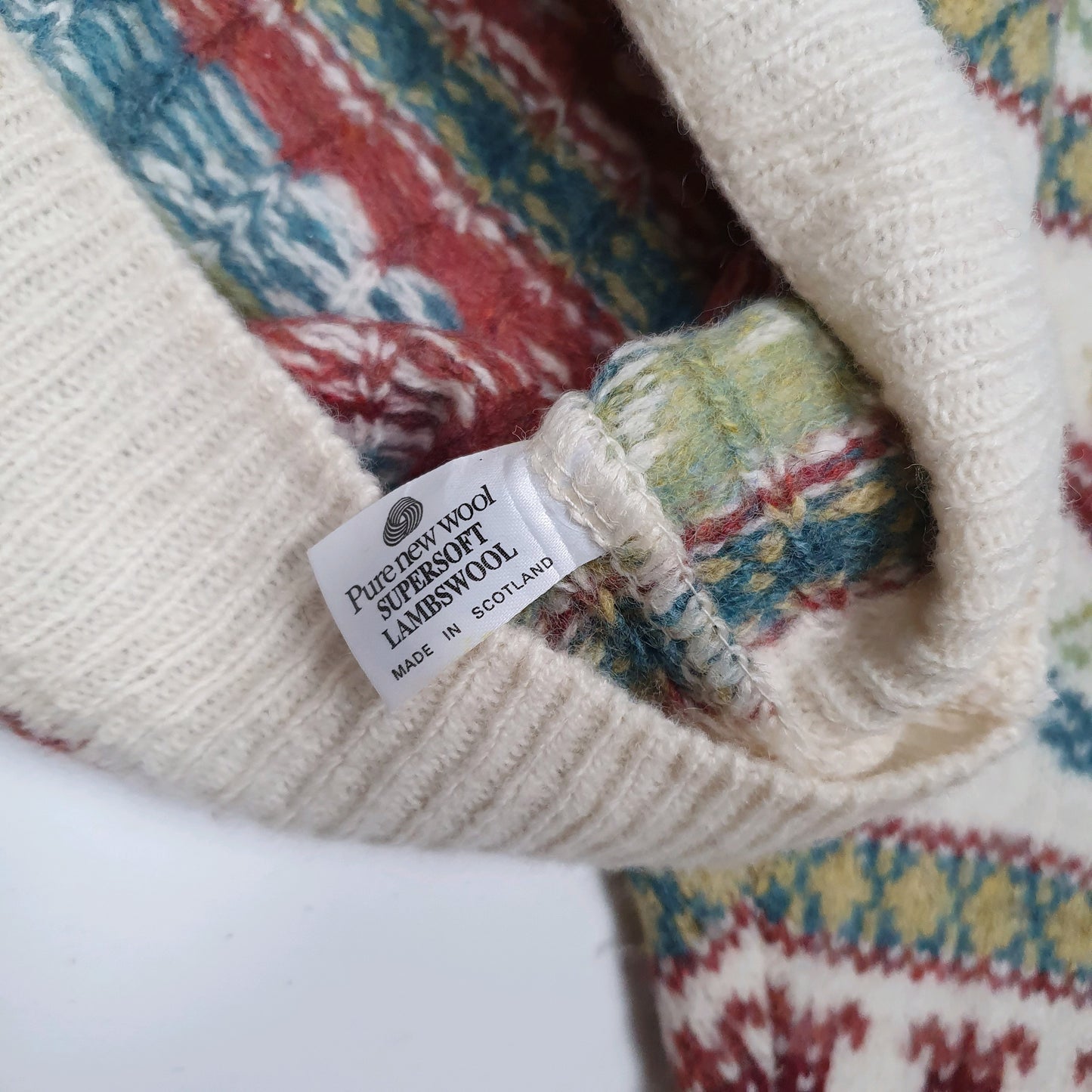 Mens Cream The Clever Shepherd  Crewneck Jumper