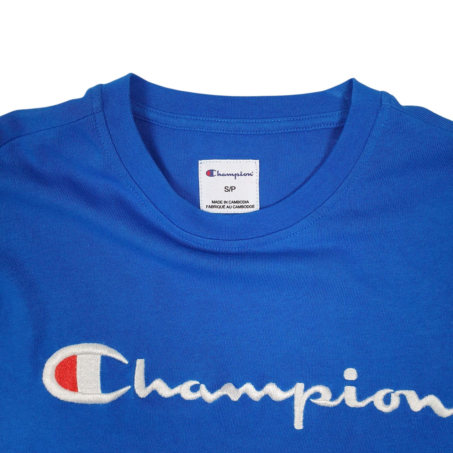 Mens Blue Champion Lightweight Crewneck Jumper