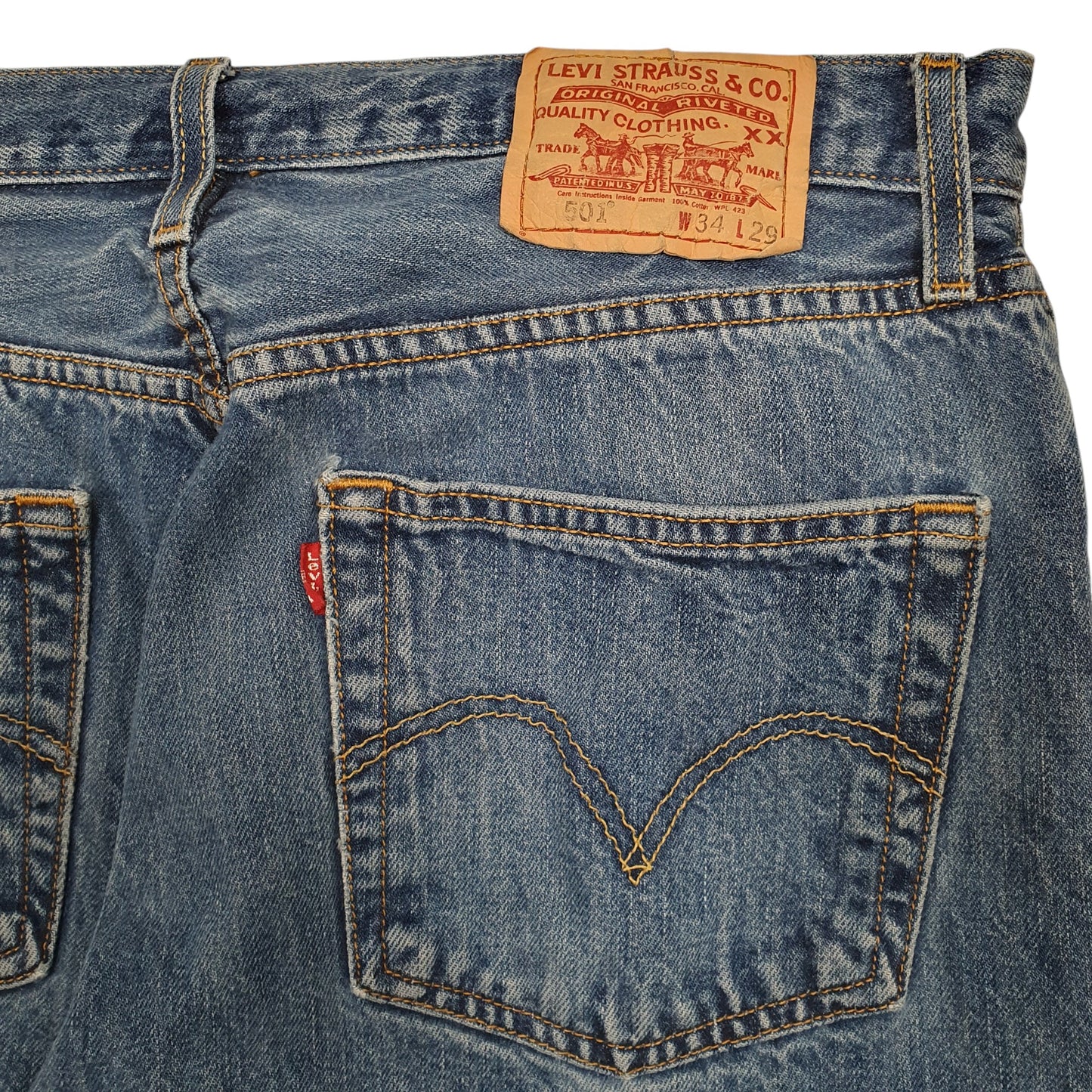 Mens Blue Levis  Hoodie Jeans