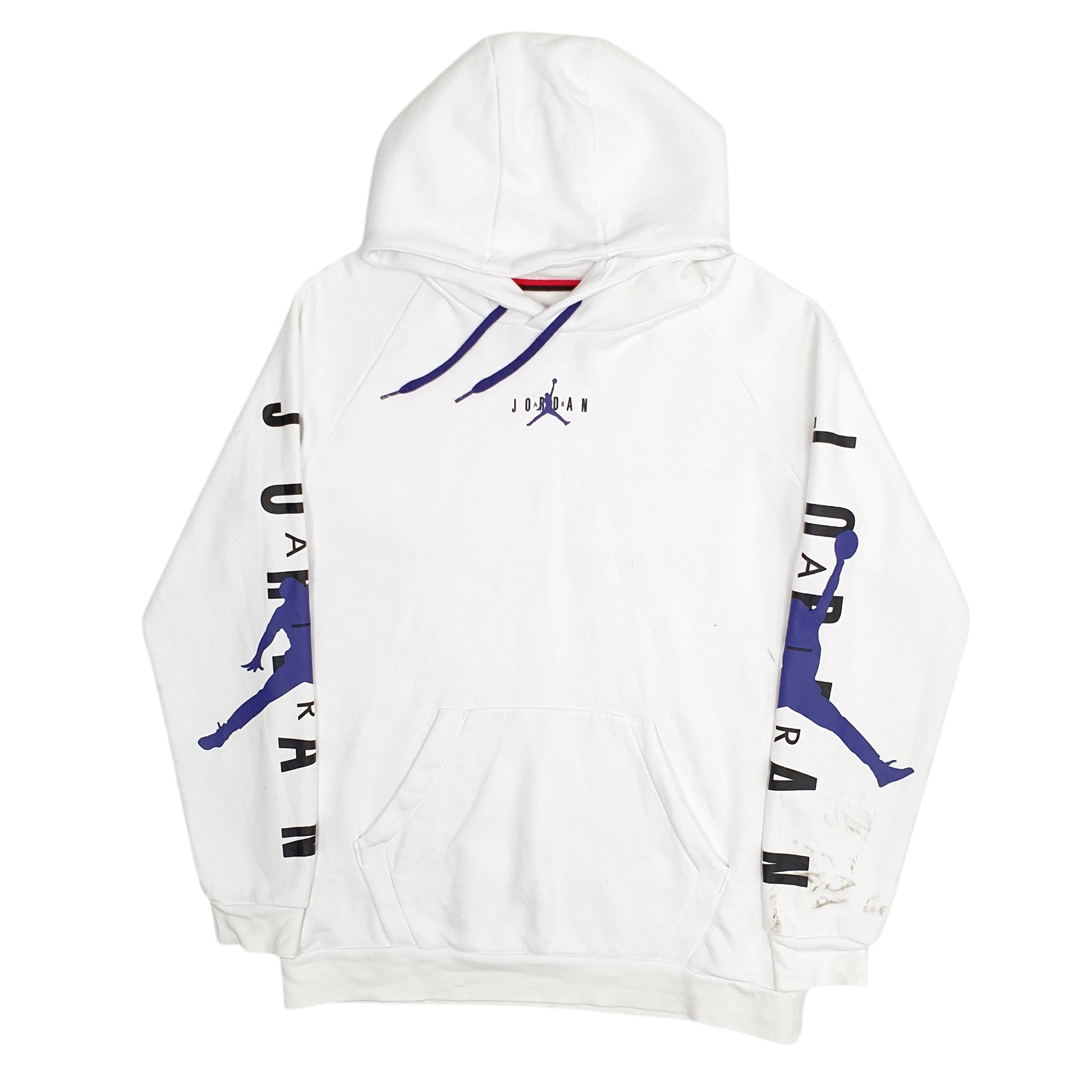 Mens White Nike Air Jordan Basketball Hoodie Jumper