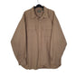 Mens Beige L.L.Bean Thick Chamois Long Sleeve Shirt