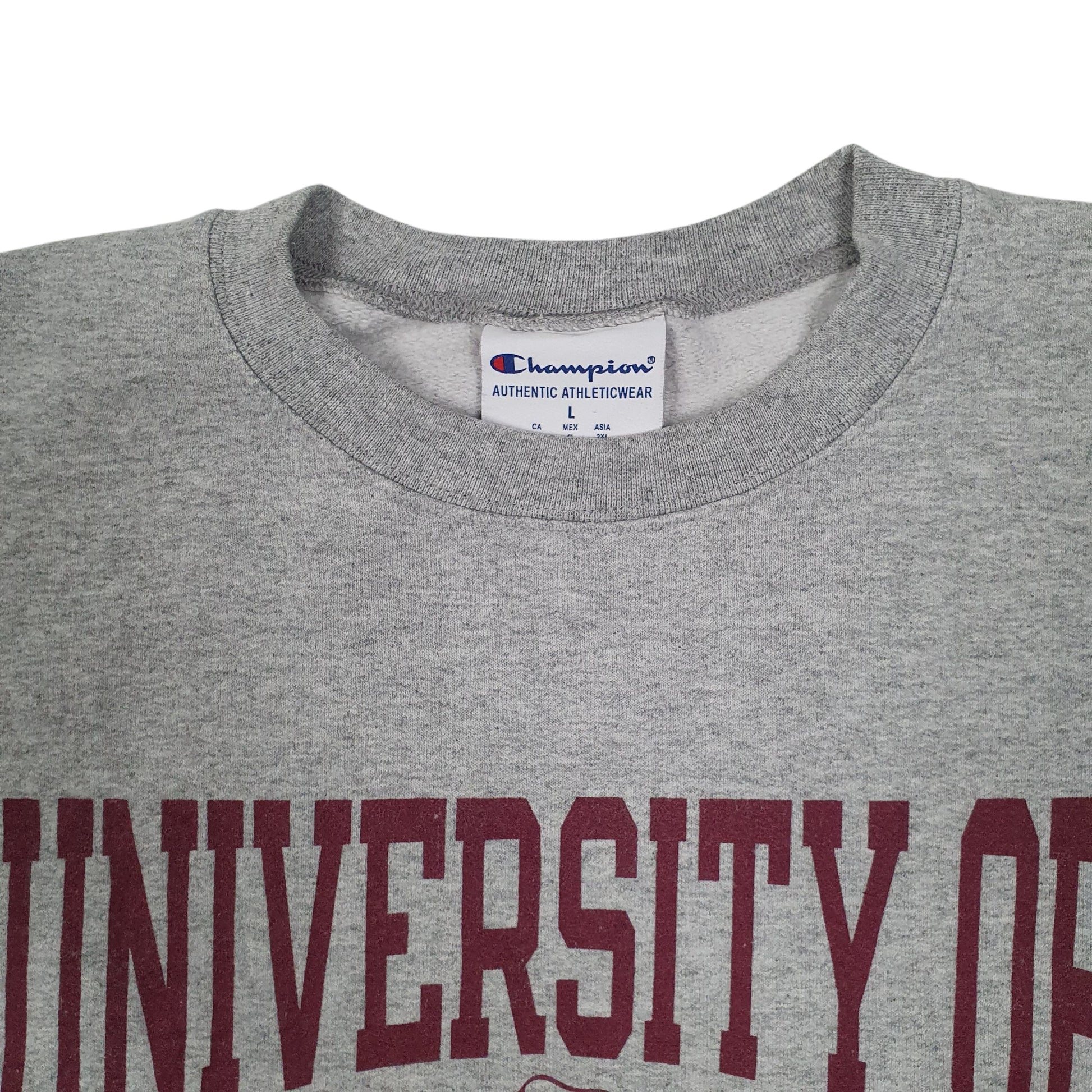 Mens Grey Champion Wisconsin-La. Crosse Crewneck Jumper