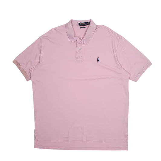 Mens Pink Polo Ralph Lauren  Short Sleeve Polo Shirt