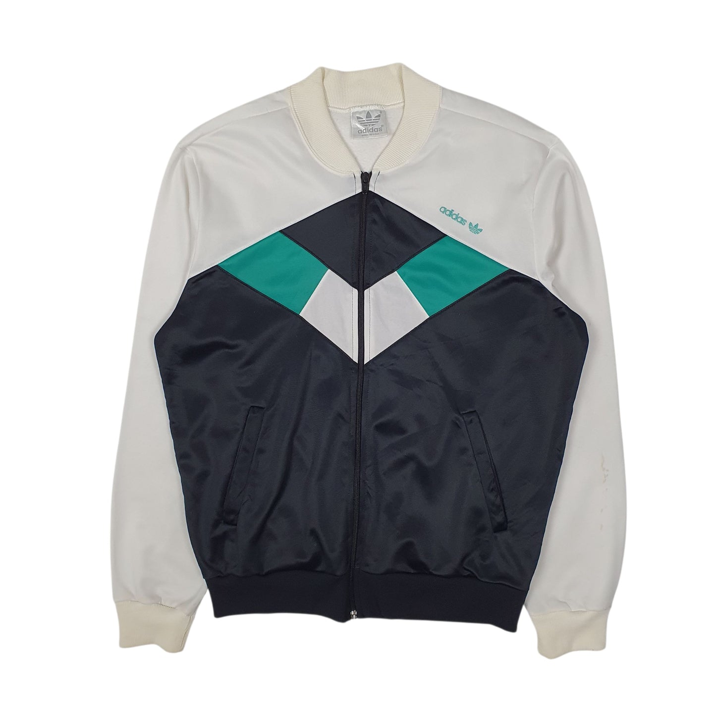 Mens Black Adidas Vintage 1990s Made in USA  Coat