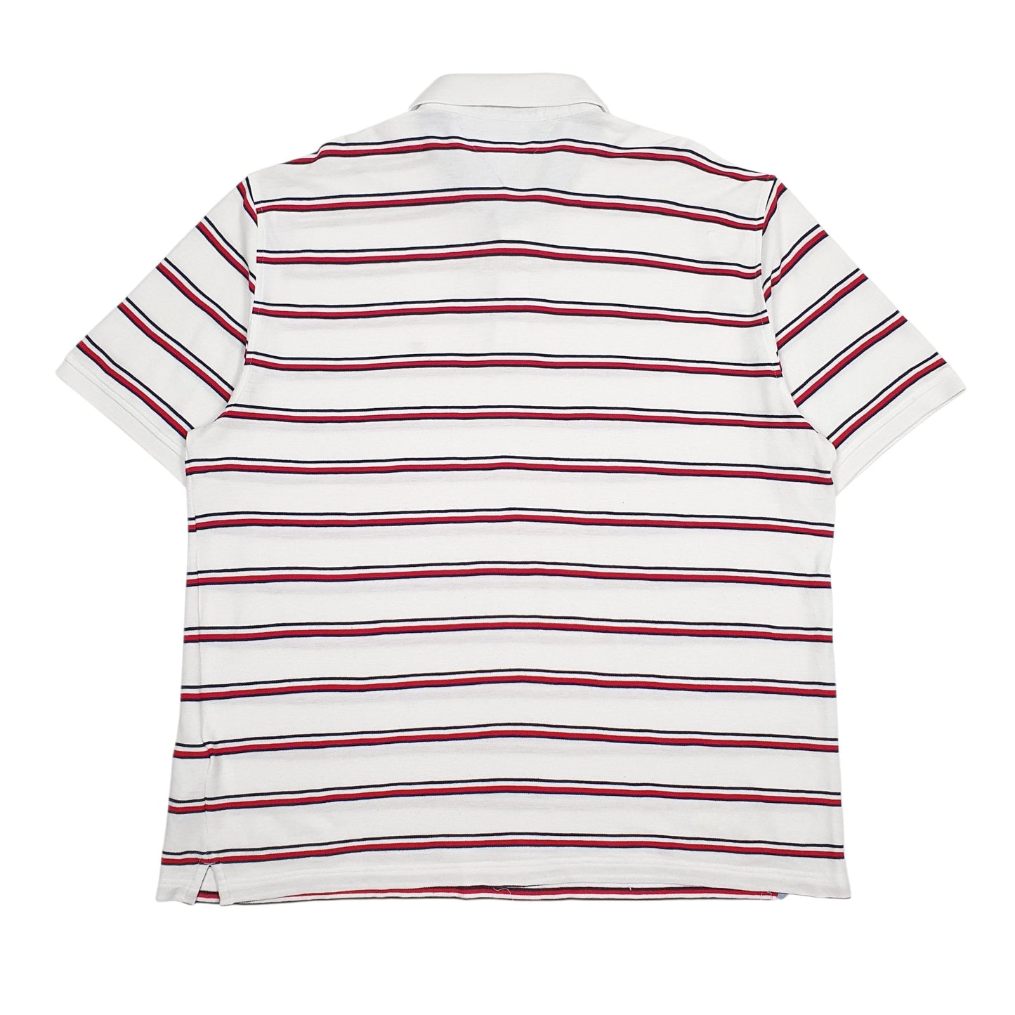 Mens White Tommy Hilfiger  Crewneck Polo Shirt