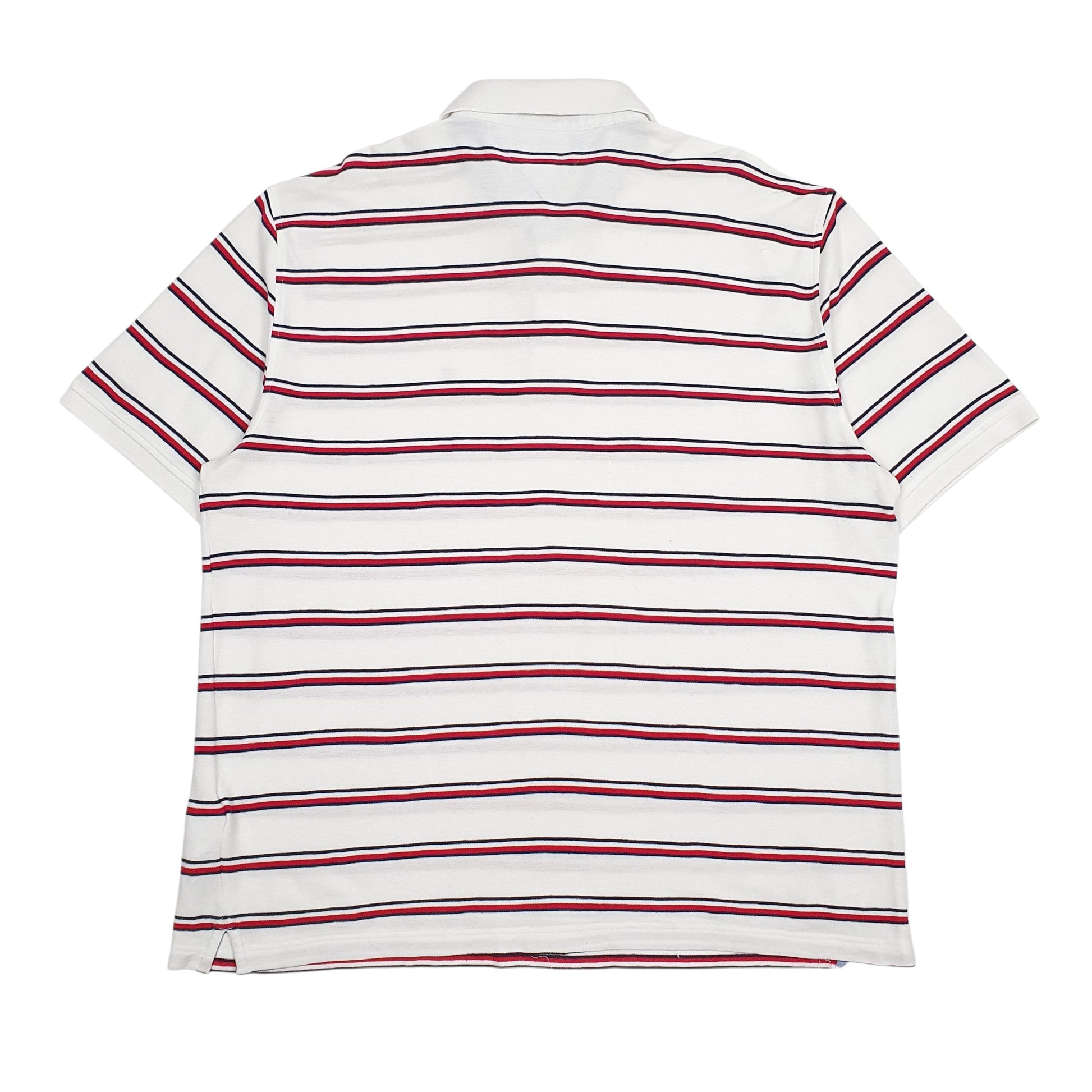 Mens White Tommy Hilfiger  Crewneck Polo Shirt