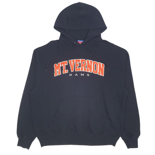 Mens Black Champion MT. Vernon Rams Hoodie Jumper