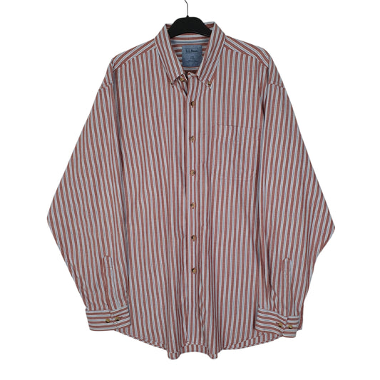 Mens Burgundy L.L.Bean  Long Sleeve Shirt