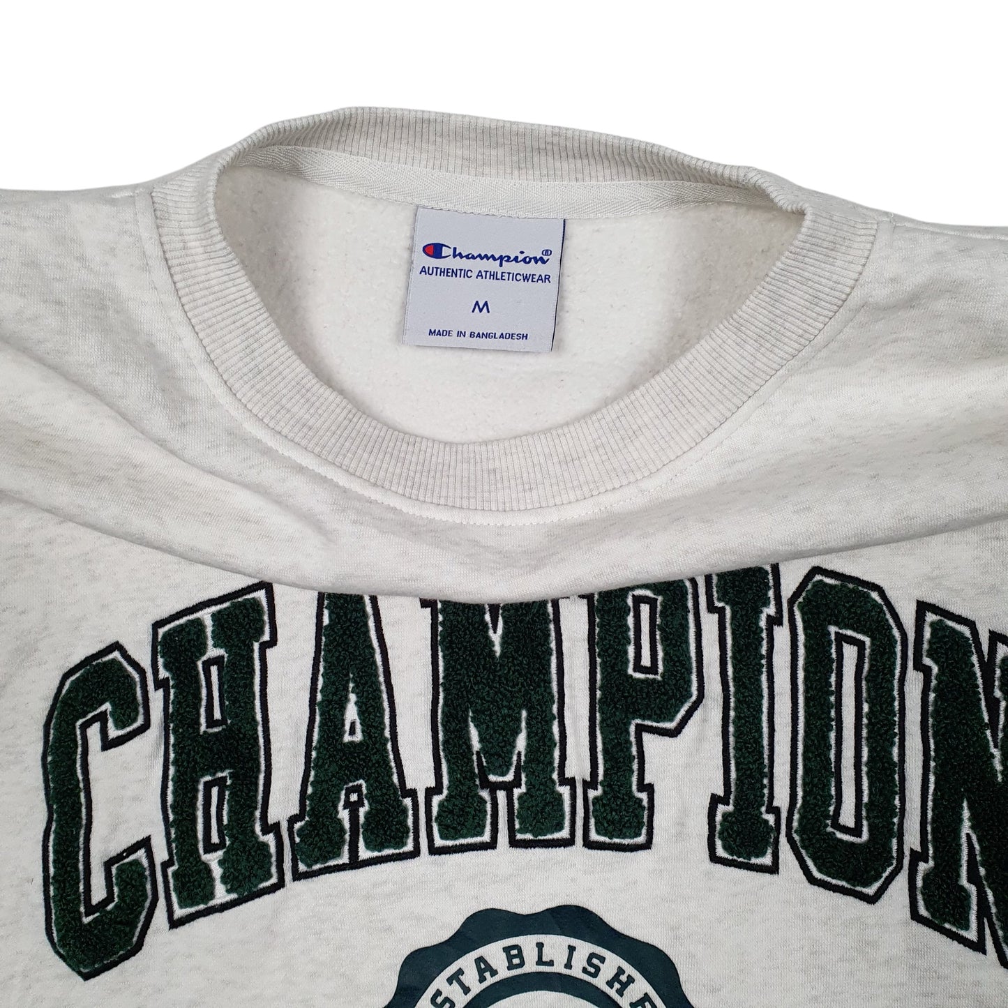 Mens Grey Champion Baggy Loose Fit Crewneck Jumper