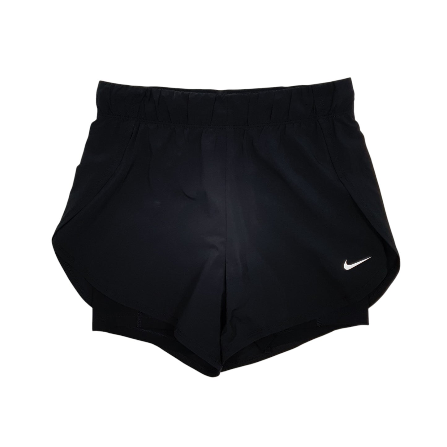 Womens Black Nike 2 in 1 Flex Dri Fit Running Gym Sport Shorts