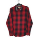 Mens Red Woolrich Thick Flannel Long Sleeve Shirt