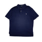 Mens Navy Polo Ralph Lauren Pima Soft Touch Short Sleeve Polo Shirt