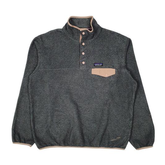 Mens Grey Patagonia Synchilla Quarter Zip Jumper