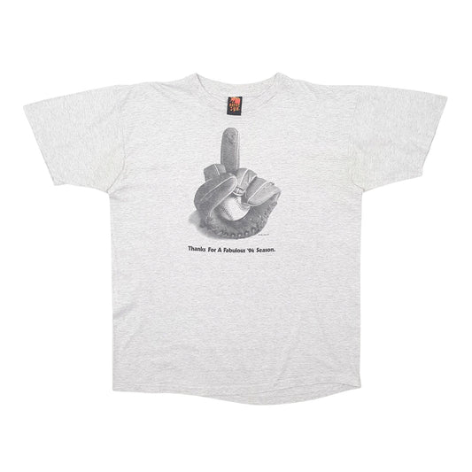 Mens Grey Native Sun Single Stitch Vintage 90s Short Sleeve T Shirt